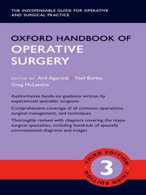 cover image of Oxford Handbook of Operative Surgery